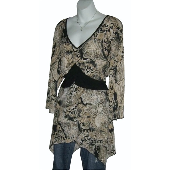 MKM Designs Blouse Vintage 90's Fairy Grunge Whimsygoth Glitter Kimono Plus y2k - Picture 9 of 16